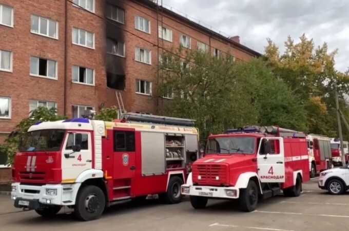 В Краснодаре три студента-медика пострадали при пожаре в общежитии университета